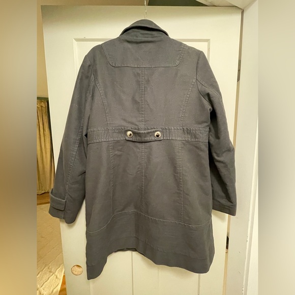 Paris Hilton double breasted cotton trench coat - Picture 2 of 10